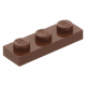 LEGO lapos elem 1x3, vörösesbarna (3623)